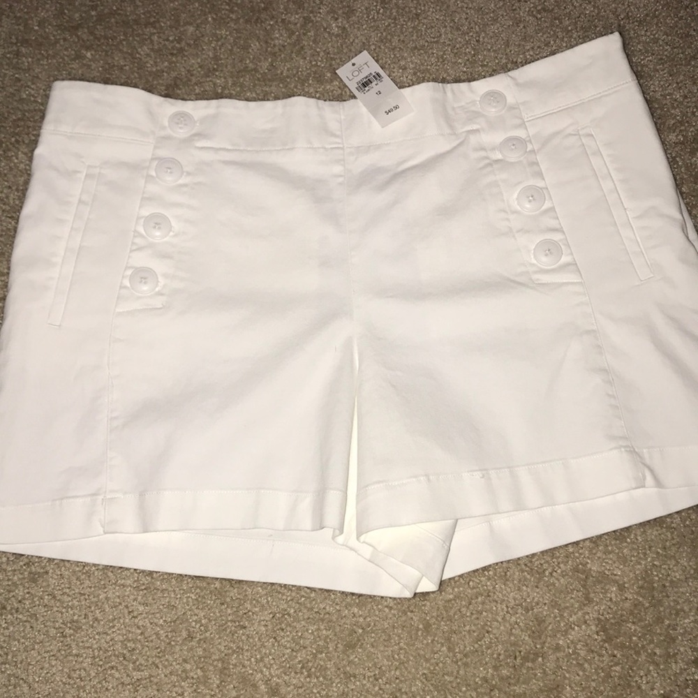 Loft white shorts